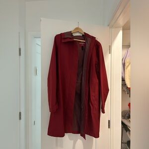 uniqlo maroon/red raincoat size S